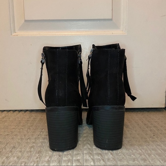 LORD & TAYLOR Lexie & Abbie Karina Zip Ankle Boots Black Booties - Picture 5 of 8